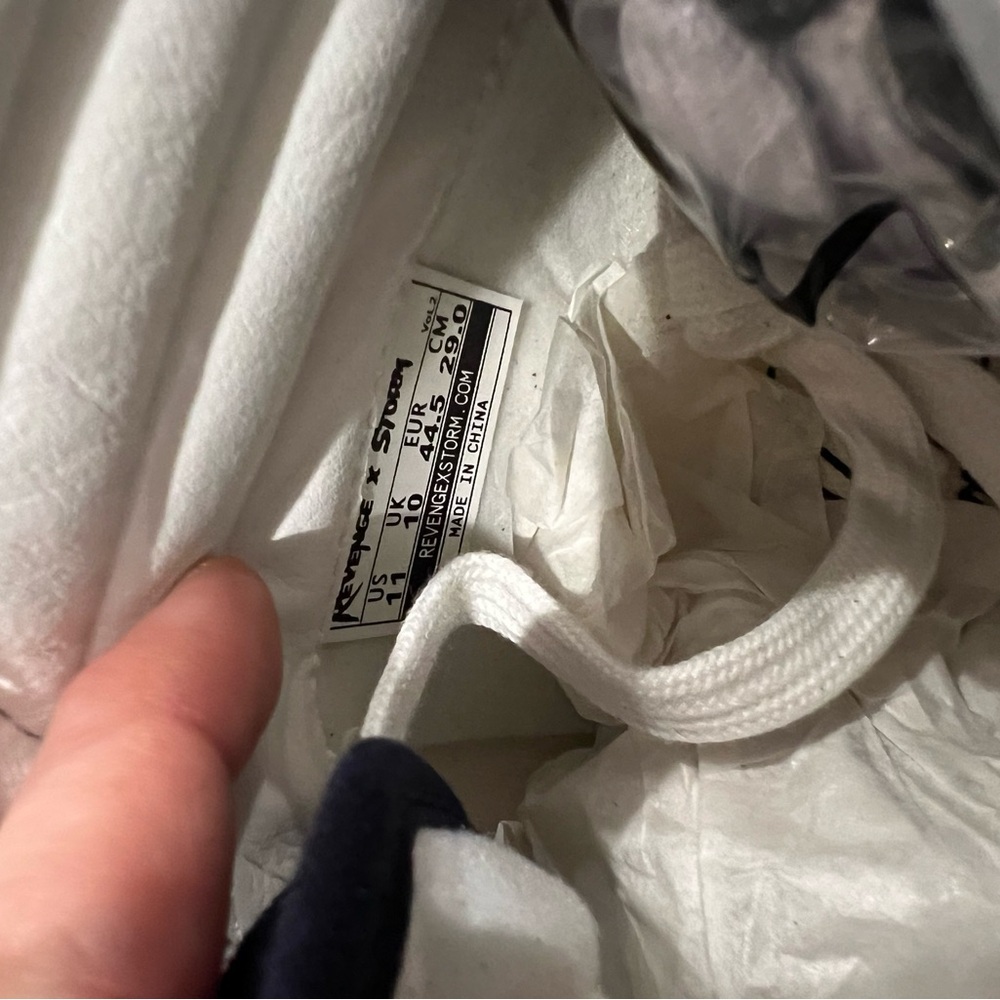 NEW Revenge x Storm Vol. 2 lilac navy high top sneakers - Picture 6 of 7